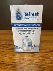 Refresh Refrigerator Water Filters Model R-7003 Whirlpool EDR7D1 Maytag UKF7001