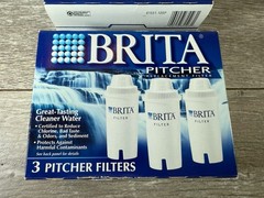 Brita Pitcher Replacement Filters 3 Count White Brand New Sealed