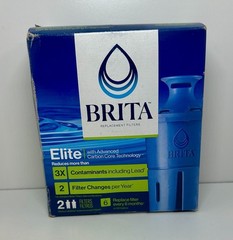 Brita Elite Replacement Water Filter for Pitchers and Dispensers, 2 Pack