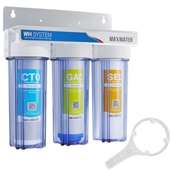 3 Stage (Good for City Water) 10 inch Standard Water Filtration System for Wh…