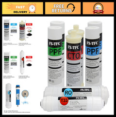 Reverse Osmosis Water Filtration System 100G – 1-Year Replacement Filter Kit, 8