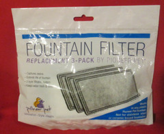 New in sealed Package Pioneer Pet Fountain Filter Replacement 3-Pack