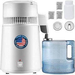 Maquina Destilador 750W 4 Litros De Agua Para Casa Acero Inoxidable Purificador
