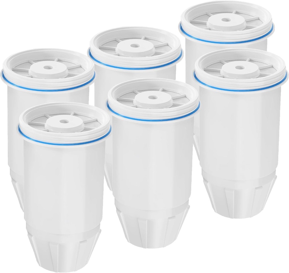 Water Filter Replacement for zero Pitchers and Dispenser (6 Pack)