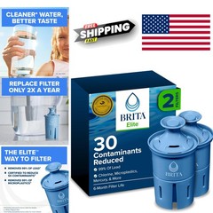 Filter Replacements for Water Pitchers and Dispensers 2 Count Blue Plastic