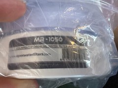 APEX MR-1050 Countertop Water Filter 5 Stage Alkaline pH Reduces Chlorine Clear
