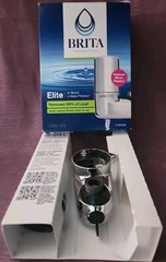 Brita Faucet Mount System. Chrome. Reduces Micro-Plastics.