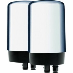 Brita On-Tap Faucet Water Filter Replacements, Chrome, 2 Count