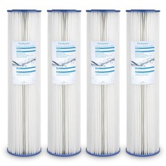 Whole House Pleated PP Polypropylene Sediment -4.5″ x 20″-5 Micron -Pack of 4