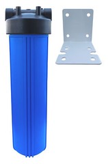 20″ x 4.5″ Big Blue Water Filter Housing For Whole House – 1″ Outlet/Inlet