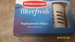 Replacement filter for Rubbermaid filter fresh bottle 2 in box new with one bonu
