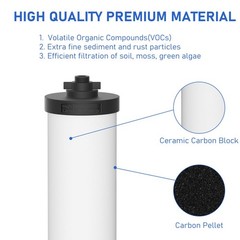 2 Pack 7» Ceramic Water Filter Candle W9121226 Compatible with British Berkefel