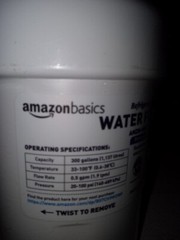Amazon Basic for GE MWF Premium Refrigerator Water Filter AMZN-MWF-P , White