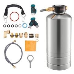 Stainless RV Water Softener, 16,000 Grain, NSF-Certified Resin, Portable