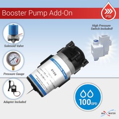 240 Volt Reverse Osmosis RO 100 GPD Booster Pump WITH Shut Off Switch