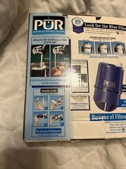 PUR Filter Water Filtration System Faucet Mount Chrome Finish New