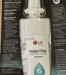 LG LT700P/PC/PCS Genuine Water Filter Replacement Cartridge New Sealed