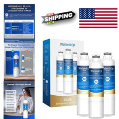 3 Pack Refrigerator Water Filter Compatible with Multiple Samsung Models