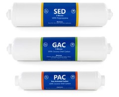 6 Month Countertop Reverse Osmosis System Replacement Set – 3 Inline Filters