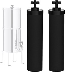 2PCS Water Filter Replacement for Berkey BB9-2 Water Filter Black