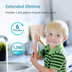 FQK2J under Sink Water Filter for GE FQK2J FQK1K GXK255TBN 4 Pack