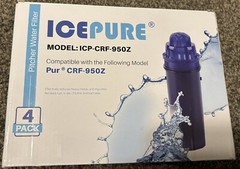 Fits CRF-950Z PPF951K PPF900Z Pitcher Water Filter 4 PACK Icepure Drink Drinking