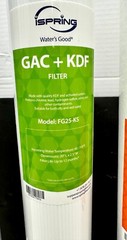 iSpring FC25 GTO Carbon FP25 Sediment FG25-KS GAC +KDF Whole House Water Filter