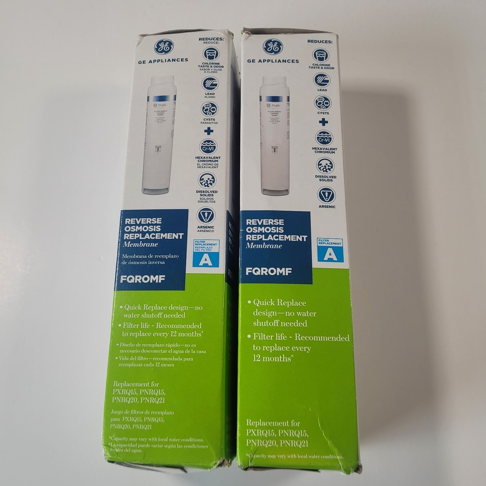 GE FQROMF (2 pack) Reverse Osmosis Replacement Membrane Filter Genuine NEW