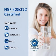 Water Filter Replacement Pack of 3 Removes Impurities Preserves Minerals