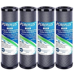 Whole House CTO Carbon Water Filter Cartridge 1 Micron 2.5″ x 10″ 4PACK
