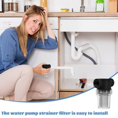1PC Pump Strainer 3/4 Inch Water Attachment 40 Mesh In-line Filter Household