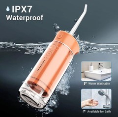 Pikspeak Y825 Cordless Slide Water Flosser – IPX7 Small Standard, Orange