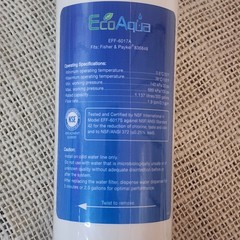 EcoAqua EFF-6017A Water Filter 3 Pack Fits Fisher Paykel 836848 NOS