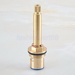 2Pcs Brass Replacement ceramic disc tap cartridges valve hot cold fba503