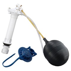 Complete Toilet Repair Kit Fill Valve Flapper Float Fits 8.5 Inch Tanks