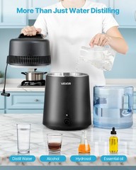 VEVOR Water Distiller 1.6 Gal Plastic Home Countertop Distilled Maker 900W Black