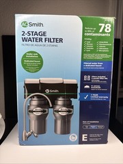 A. O. Smith AO-US-200 2-Stage Water Filter – Black. NEW SEALED