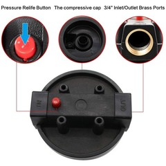 Whole House Water Filter Housing 3/4″ NPT Brass For 10″ x 2.5″ Sediment Carbon