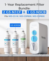 G3-2CFCB Replacement for Reverse Osmosis System 1-Year Combo Pack of 2