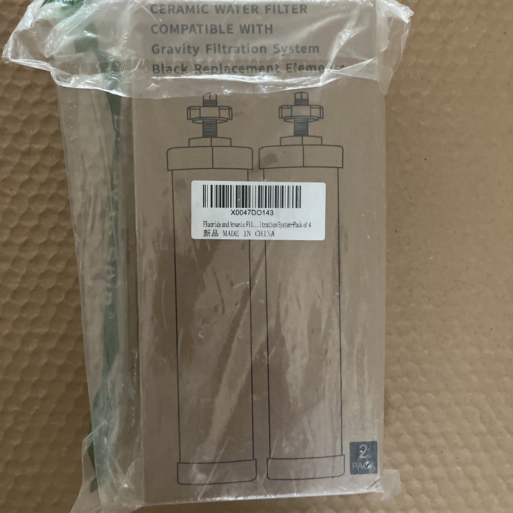 Ceramic Water Filter for Gravity Filterat..System/Black Replacement Element-2Pk