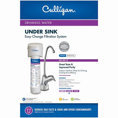 Culligan US-EZ-3 US-EZ-3 EZ-Change Under-Sink Drinking Water Filtration System –