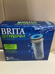 Brita Stream Replacement Filters 3 Pack OB05 New Sealed BPA Free Fast Flow