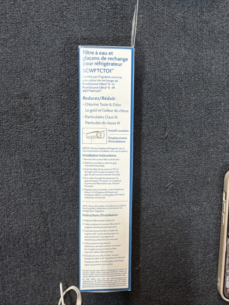 Smart Choice SCWFTCTO1 Replacement EPTWFU01 & EWF02 Water Filter