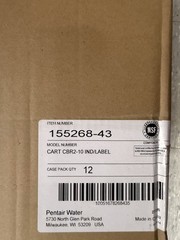Case of 12 10 Inch Pentair CBR2-10 Active Carbon Block Water Filter Cartridge