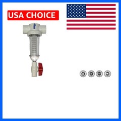 1″ 100 Mesh PVC Spin Down Sediment T-Style Water Filter