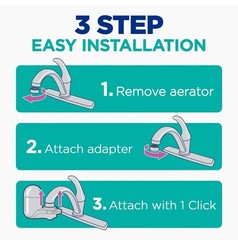 PUR Plus Vertical Faucet Mount Water Filtration System, Lead-Reducing Water Filt