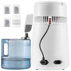 Uimoso 4L Water Distiller with Adjustable Timer and Temperature Display – White