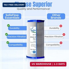 5″ x 2.5″ Cold Plunge Filter 20 Micron – Fits The Pod Ice Cold Plunge Water Chil