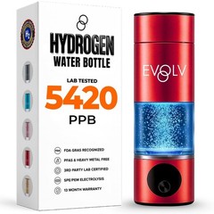 Hydrogen Water Bottle Generator – SPE & PEM Water Ionizer 5.4PPM, Highest H2 Con