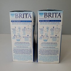 Brita 2 Boxes Water Pitcher Replacement Filters Reduces Mercury Zinc 6 Total
